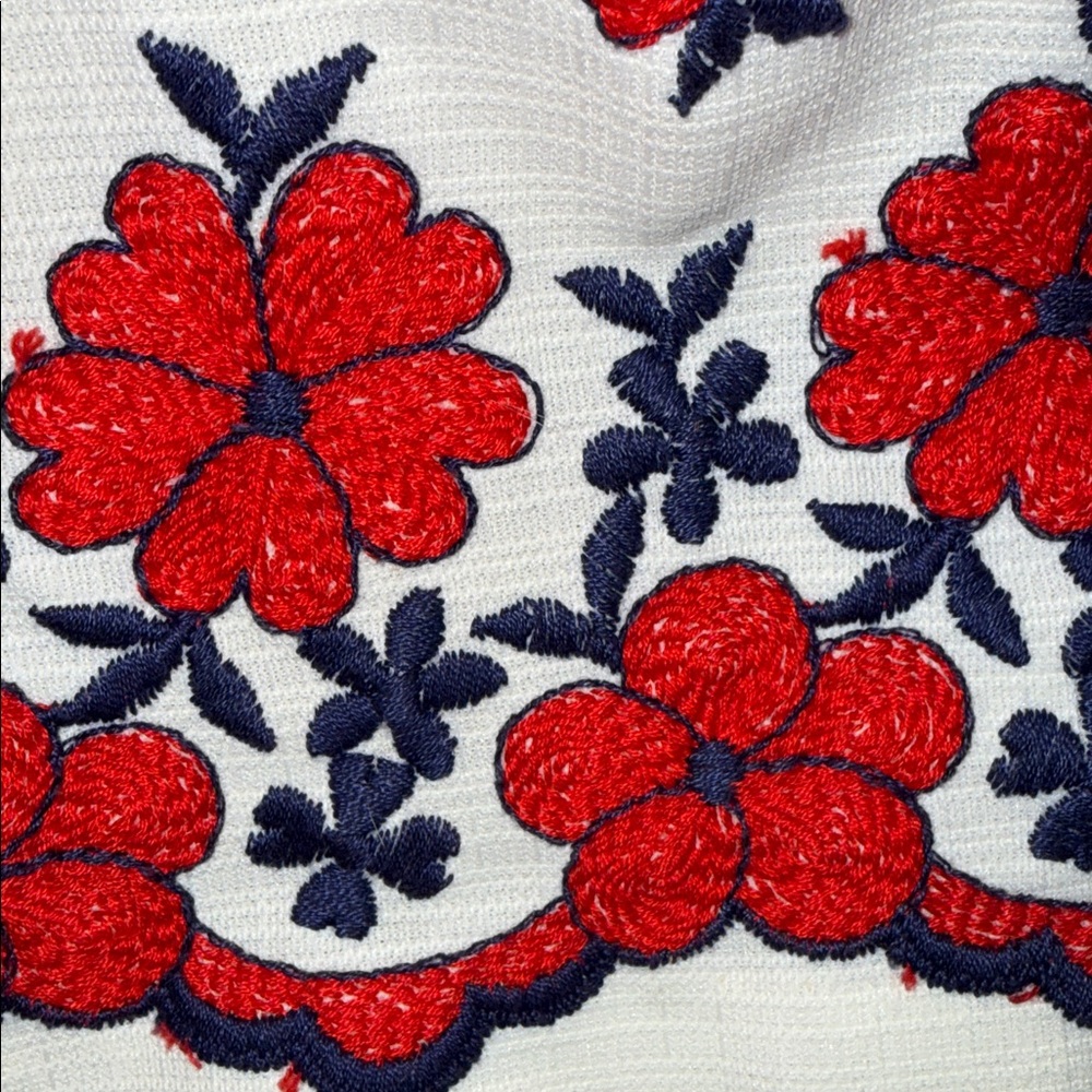 Vintage long sleeve collared long dress embroidered flowers hippie modest est XS - Picture 5 of 13